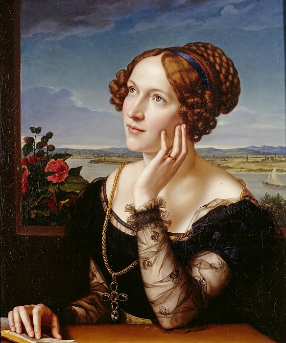 Вильгемина Бегас, жена художника, 1828