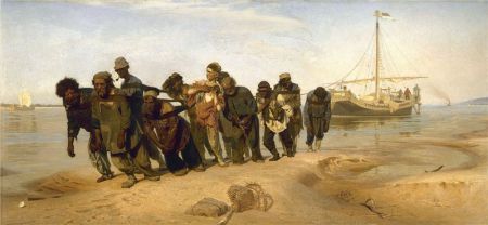 Бурлаки на Волге, 1873