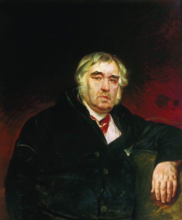 Портрет баснописца И.А. Крылова, 1839