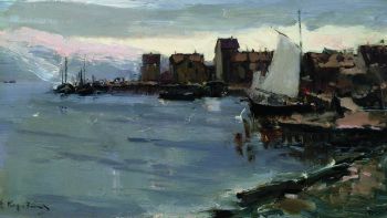 Гавань в Норвегии, 1894